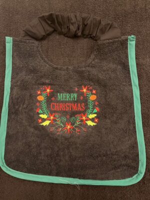 Merry Christmas Adult Bib - one only