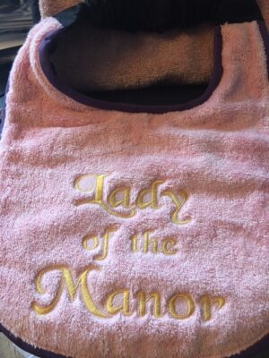 Adult Bib - Lord of the Manor/Lady of the Manor